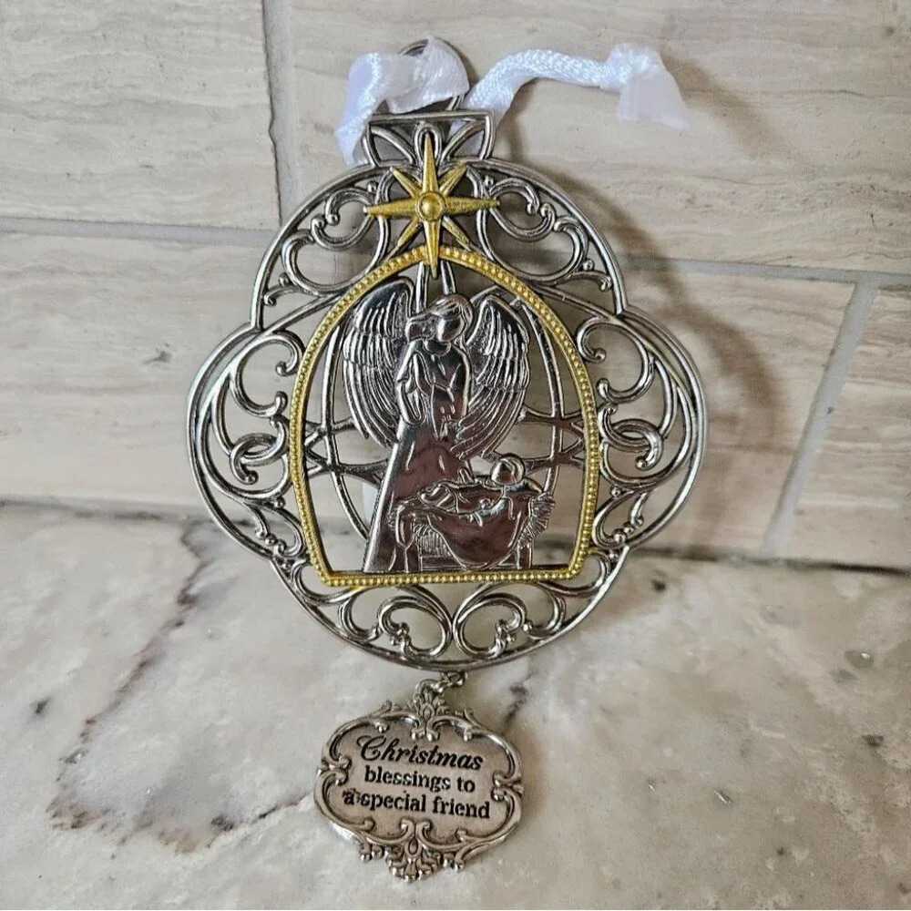 Ganz Holy Family Nativity Ornament, Christmas Blessings to a  Special Friend